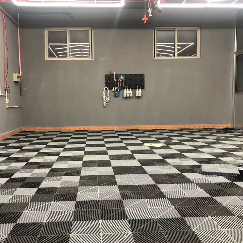Car Floor Mat - 10 piezas de baldosas modulares antideslizantes