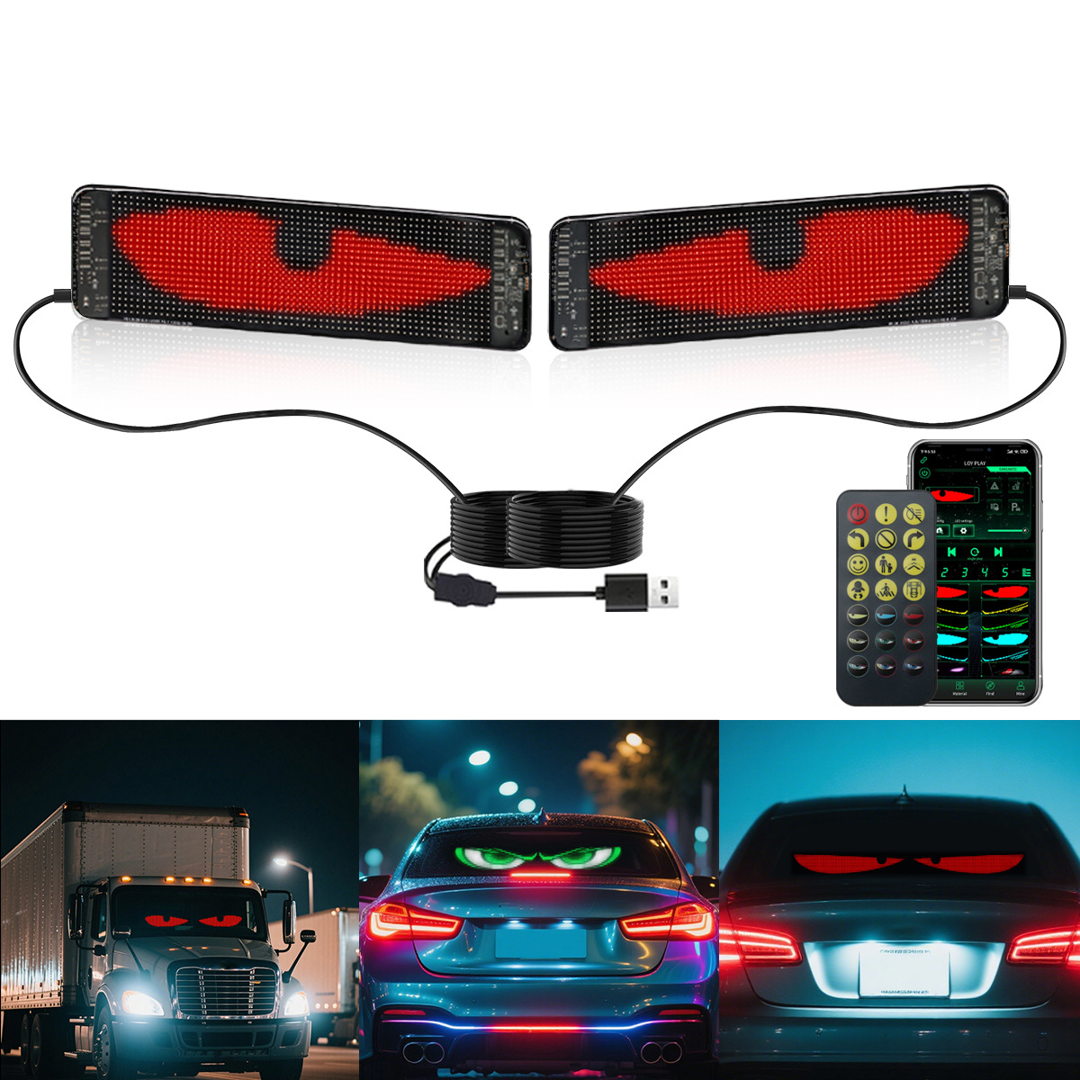 Car Led Light - Pantalla suave LED para coche, pantalla